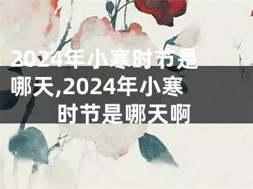 2024年小寒时节是哪天,2024年小寒时节是哪天啊