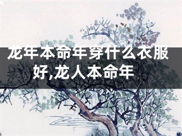 龙年本命年穿什么衣服好,龙人本命年