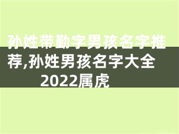 孙姓带勤字男孩名字推荐,孙姓男孩名字大全2022属虎