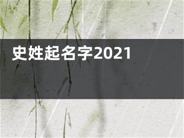  史姓起名字2021 