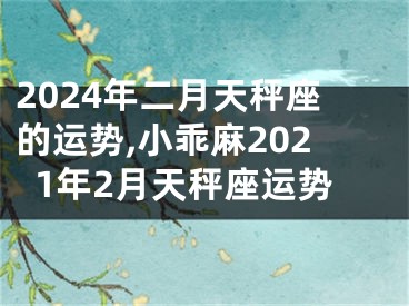 2024年二月天秤座的运势,小乖麻2021年2月天秤座运势