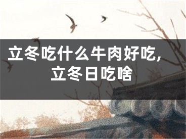 立冬吃什么牛肉好吃,立冬日吃啥