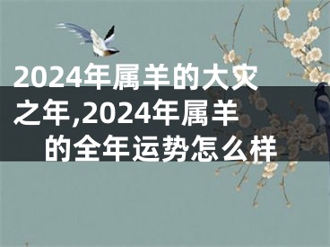 2024年属羊的大灾之年,2024年属羊的全年运势怎么样