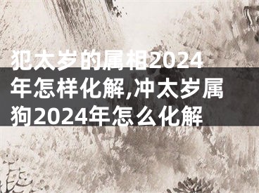 犯太岁的属相2024年怎样化解,冲太岁属狗2024年怎么化解