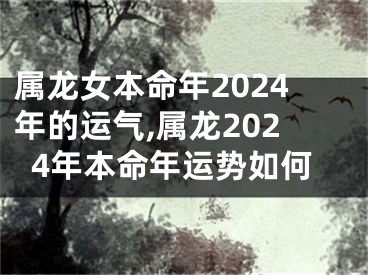 属龙女本命年2024年的运气,属龙2024年本命年运势如何