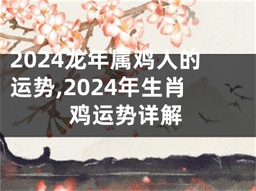 2024龙年属鸡人的运势,2024年生肖鸡运势详解