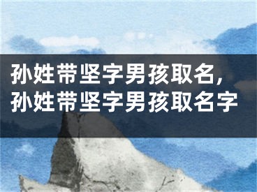 孙姓带坚字男孩取名,孙姓带坚字男孩取名字