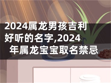 2024属龙男孩吉利好听的名字,2024年属龙宝宝取名禁忌