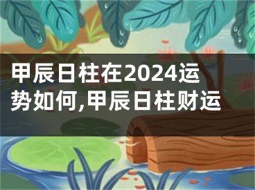 甲辰日柱在2024运势如何,甲辰日柱财运