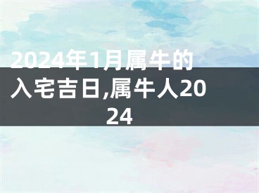 2024年1月属牛的入宅吉日,属牛人2024