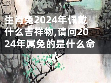 生肖兔2024年佩戴什么吉祥物,请问2024年属兔的是什么命人