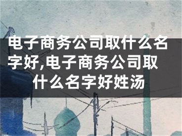 电子商务公司取什么名字好,电子商务公司取什么名字好姓汤