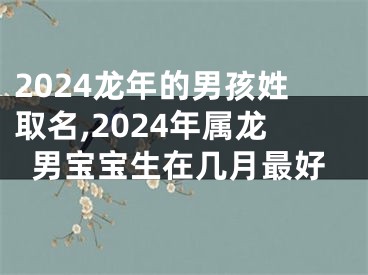 2024龙年的男孩姓取名,2024年属龙男宝宝生在几月最好