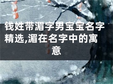 钱姓带湄字男宝宝名字精选,湄在名字中的寓意