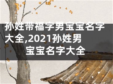 孙姓带福字男宝宝名字大全,2021孙姓男宝宝名字大全