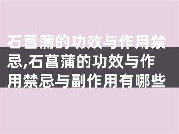 石菖蒲的功效与作用禁忌,石菖蒲的功效与作用禁忌与副作用有哪些