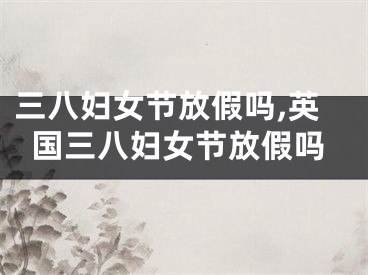 三八妇女节放假吗,英国三八妇女节放假吗