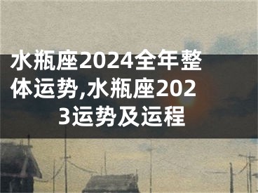 水瓶座2024全年整体运势,水瓶座2023运势及运程