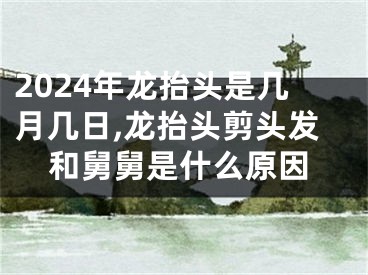 2024年龙抬头是几月几日,龙抬头剪头发和舅舅是什么原因