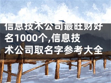 信息技术公司最旺财好名1000个,信息技术公司取名字参考大全