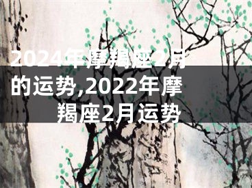 2024年摩羯座2月的运势,2022年摩羯座2月运势