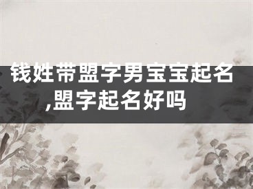 钱姓带盟字男宝宝起名,盟字起名好吗