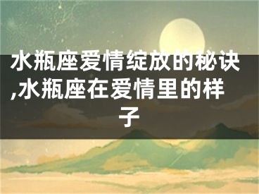 水瓶座爱情绽放的秘诀,水瓶座在爱情里的样子