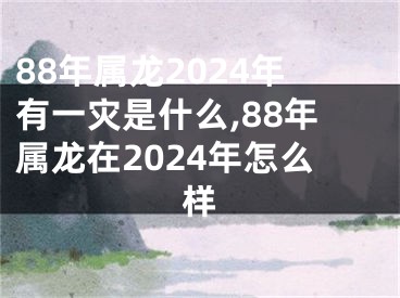 88年属龙2024年有一灾是什么,88年属龙在2024年怎么样