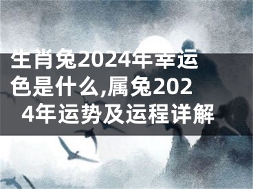 生肖兔2024年幸运色是什么,属兔2024年运势及运程详解