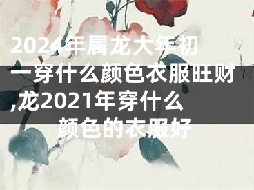 2024年属龙大年初一穿什么颜色衣服旺财,龙2021年穿什么颜色的衣服好