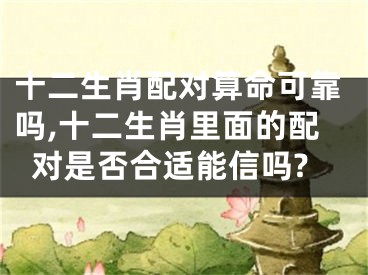 十二生肖配对算命可靠吗,十二生肖里面的配对是否合适能信吗?