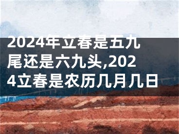 2024年立春是五九尾还是六九头,2024立春是农历几月几日