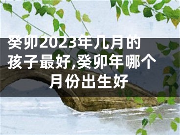 癸卯2023年几月的孩子最好,癸卯年哪个月份出生好