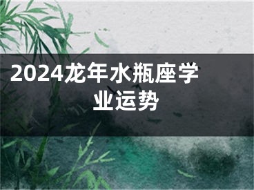 2024龙年水瓶座学业运势