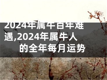 2024年属牛百年难遇,2024年属牛人的全年每月运势