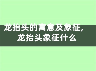 龙抬头的寓意及象征,龙抬头象征什么