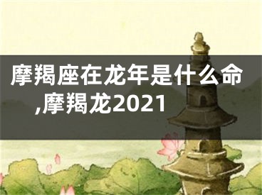 摩羯座在龙年是什么命,摩羯龙2021