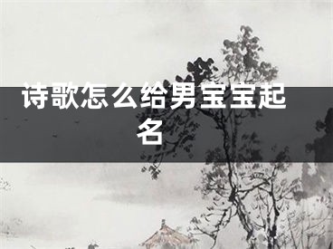  诗歌怎么给男宝宝起名 