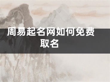  周易起名网如何免费取名 