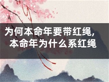 为何本命年要带红绳,本命年为什么系红绳