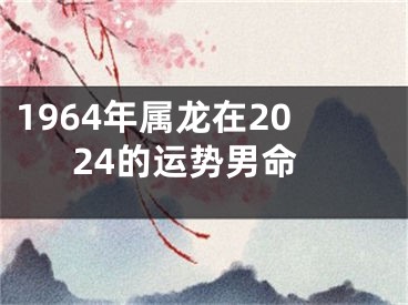 1964年属龙在2024的运势男命