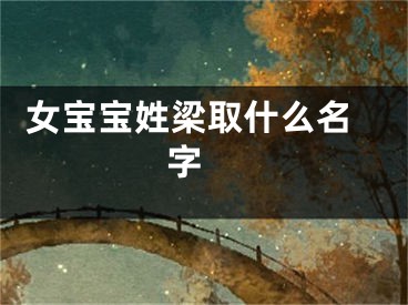  女宝宝姓梁取什么名字 