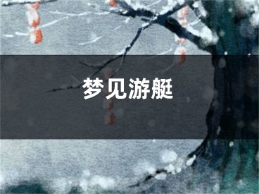 梦见游艇