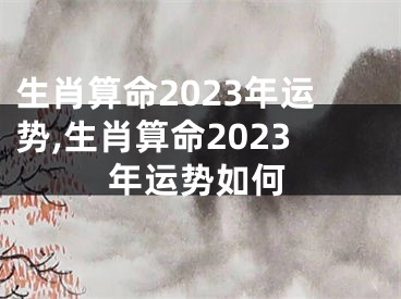 生肖算命2023年运势,生肖算命2023年运势如何