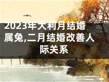 2023年大利月结婚属兔,二月结婚改善人际关系