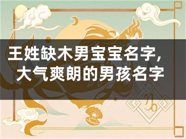 王姓缺木男宝宝名字,大气爽朗的男孩名字