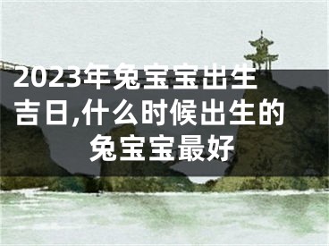 2023年兔宝宝出生吉日,什么时候出生的兔宝宝最好