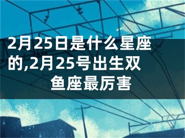 2月25日是什么星座的,2月25号出生双鱼座最厉害