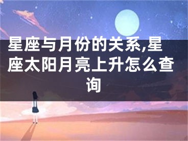 星座与月份的关系,星座太阳月亮上升怎么查询