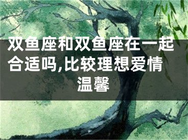 双鱼座和双鱼座在一起合适吗,比较理想爱情温馨